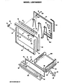 Oven door and broiler