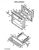 Oven door and broiler