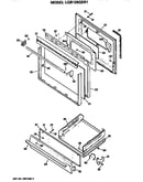 Oven door and broiler