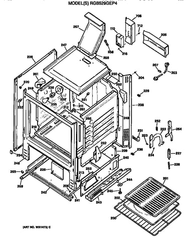 Oven cabinet