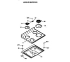 Hotpoint RB502S2WH cooktop diagram