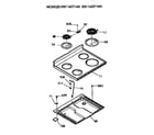 GE LEB116GT1WH cooktop diagram