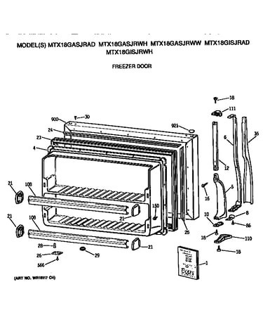 Freezer door