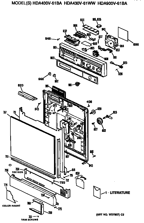 FRONT/CONTROL PANEL