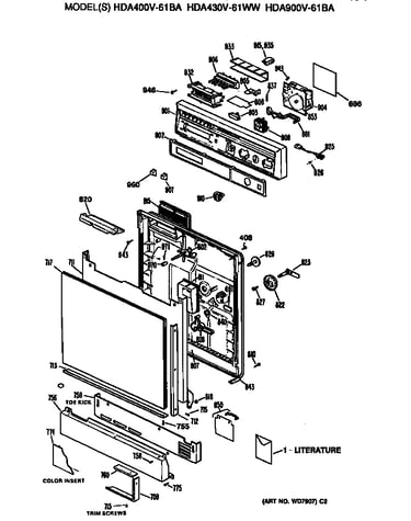 Front/control panel