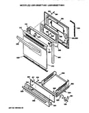 Oven door and broiler