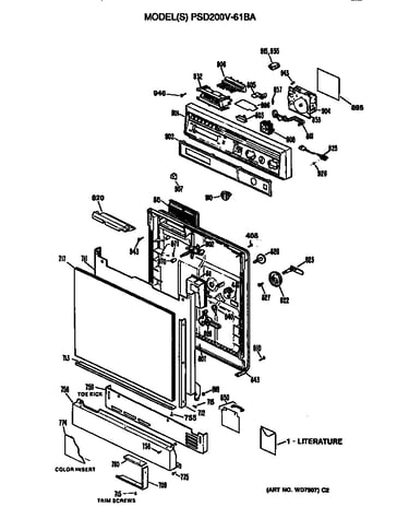 Front/control panel