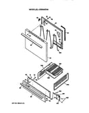 Oven door and broiler