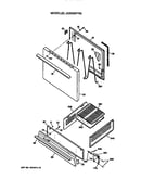 Oven door and broiler