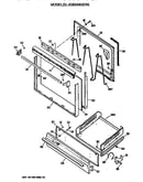 Oven door and broiler