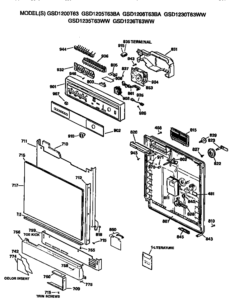 FRONT/CONTROL PANEL