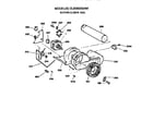 Hotpoint DLB3900SAM blower and drive diagram