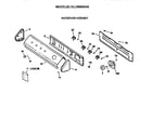 Hotpoint DLL3980SAM backsplash diagram