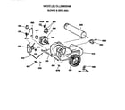 Hotpoint DLL3980SAM blower and drive diagram