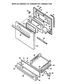Oven door and broiler