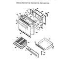 Hotpoint RGB744GET1AD door and drawer diagram