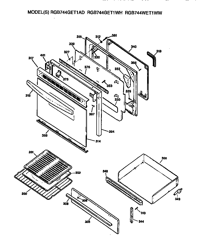 Door and drawer