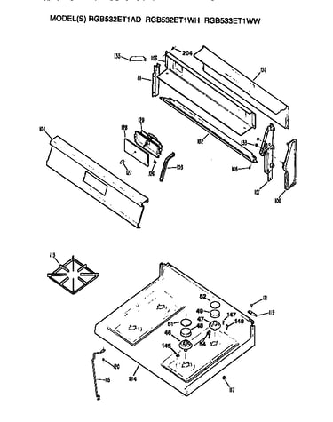 Cooktop and backsplash