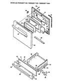 Oven door and broiler