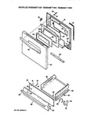 Oven door and broiler