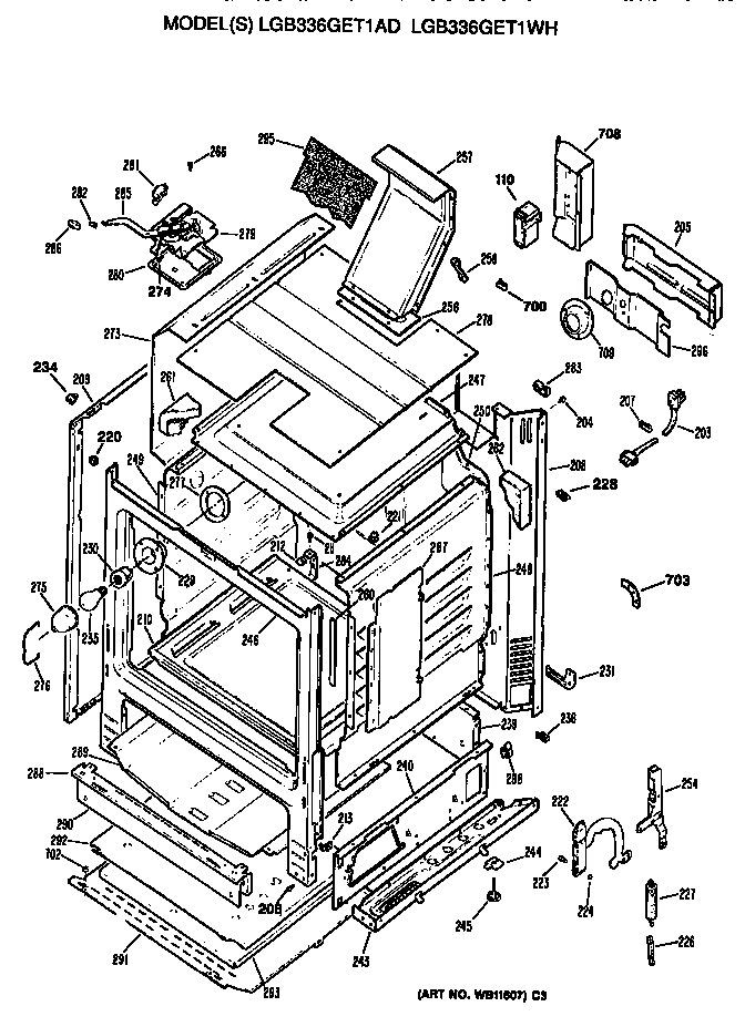 Oven cabinet