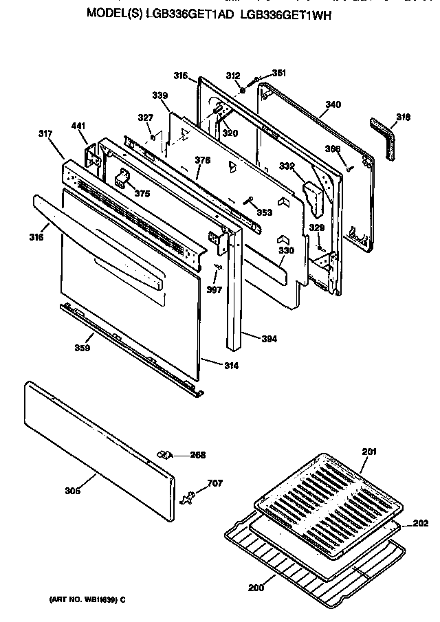 Oven door