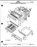 Oven door and broiler