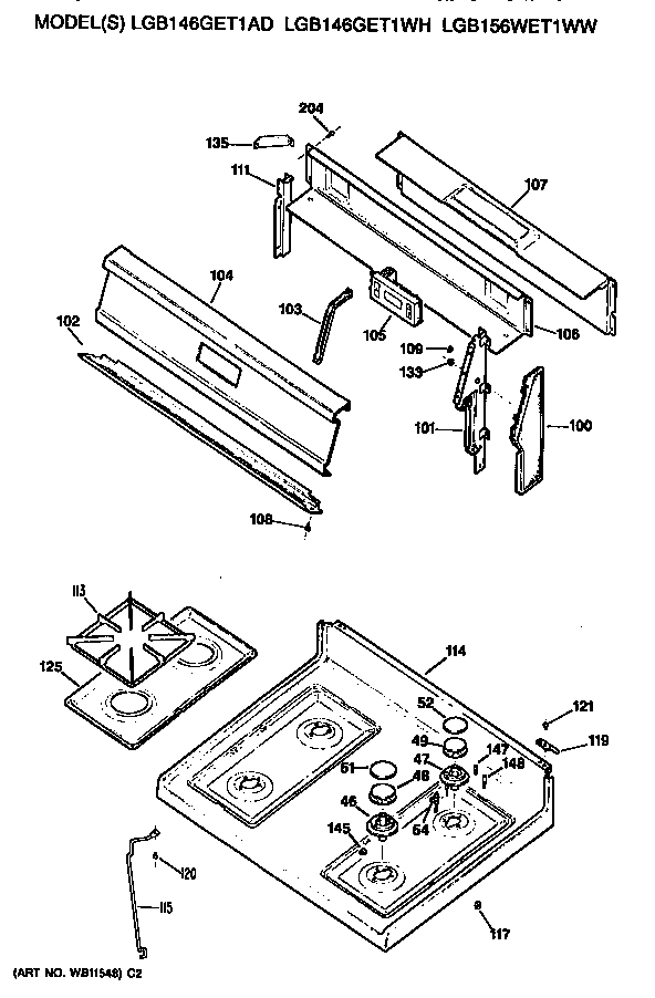 COOKTOP AND BACKSPLASH