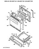 Oven door and broiler