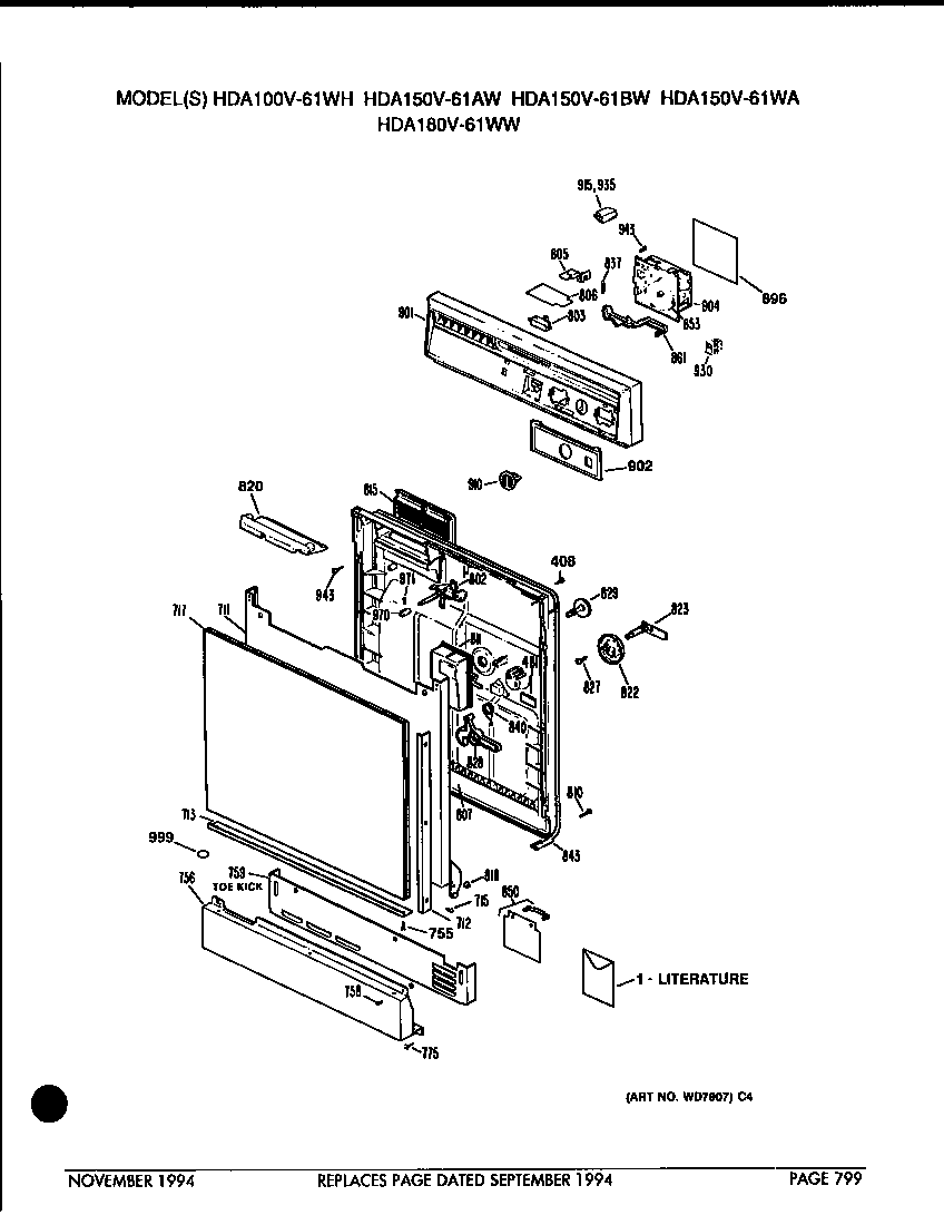 FRONT/CONTROL PANEL