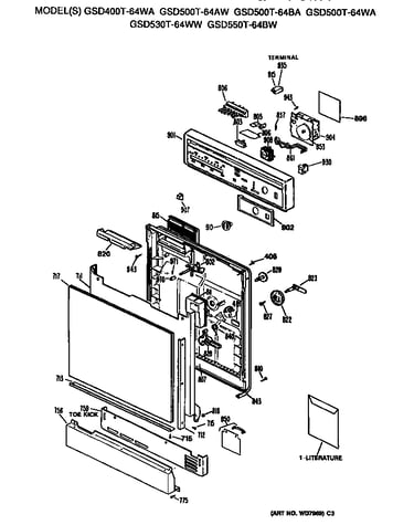 Front/control panel