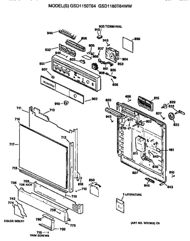 Front/control panel