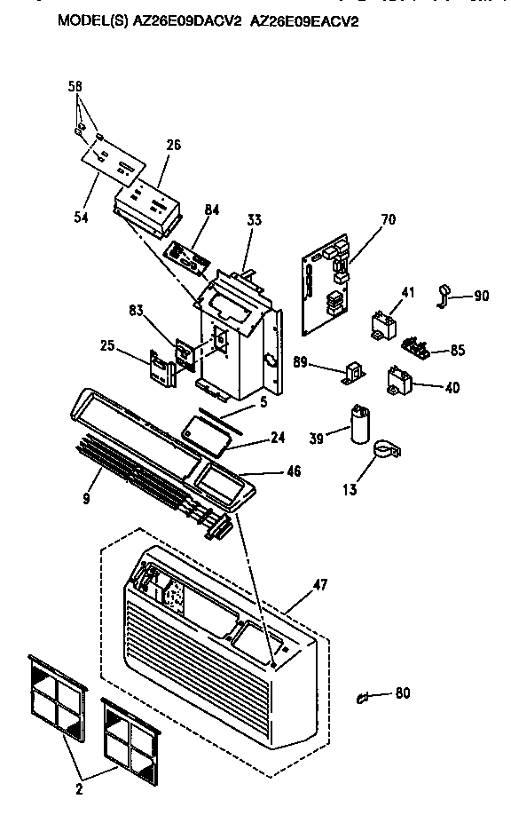 Control box and grille
