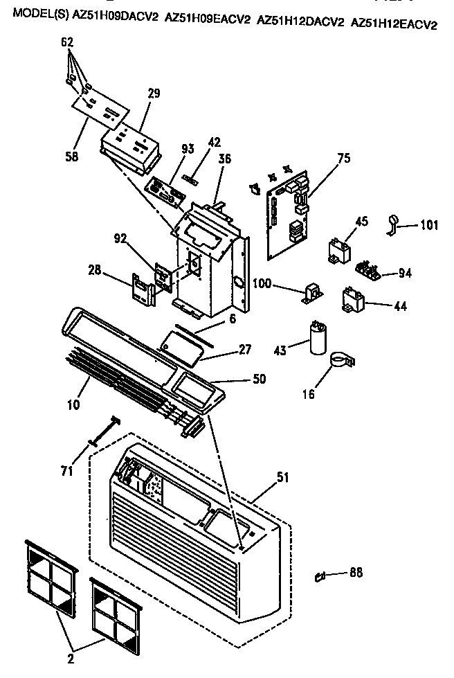 Control box and grille