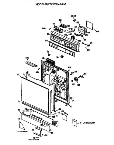 Front/control panel