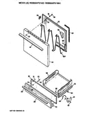 Oven door and broiler