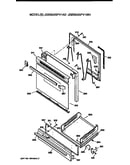 Oven door and broiler
