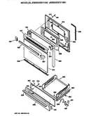 Oven door and broiler