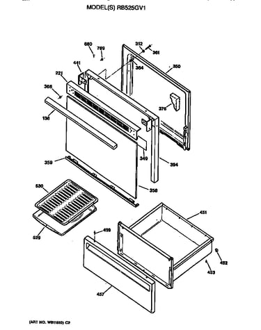 Door/utility drawer