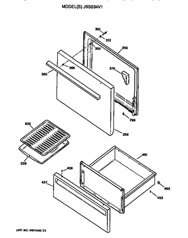 Door/utility drawer