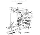 GE TFX22JAXAAA freezer section diagram