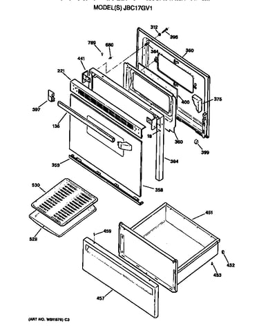 Door/utility drawer