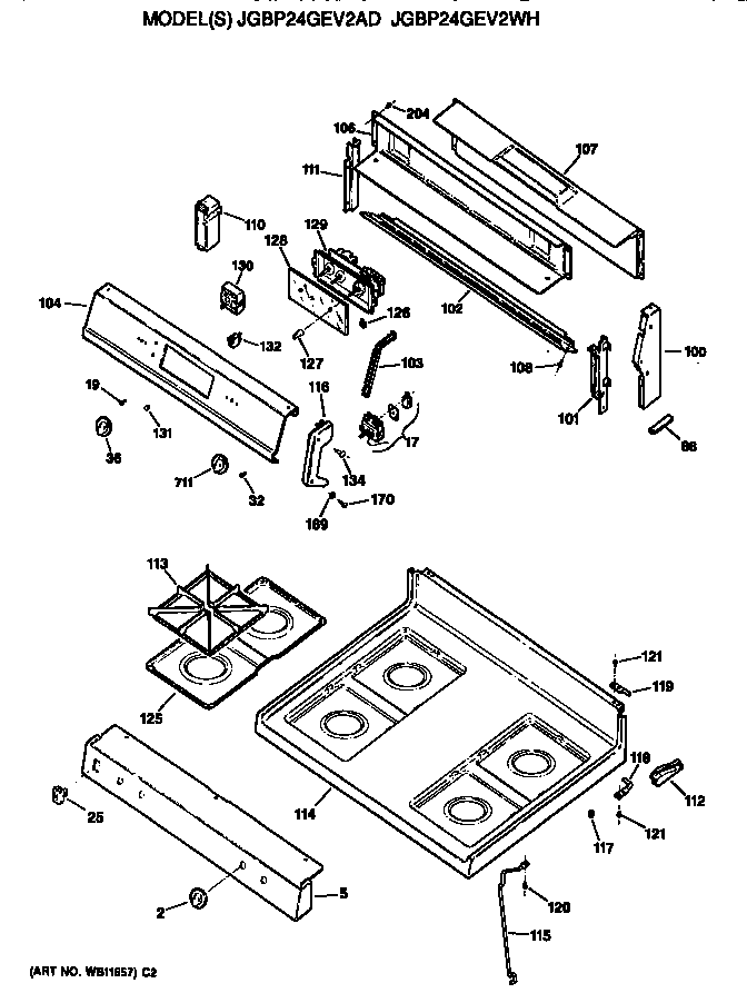 Cooktop and backsplash