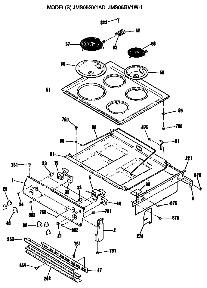 Top and controls
