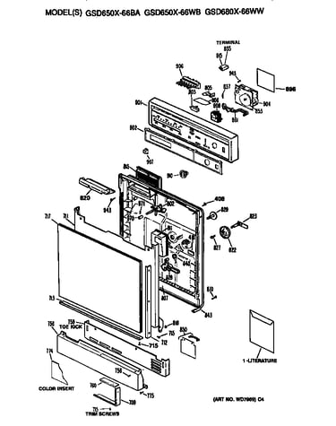 Front/control panel