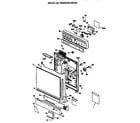 GE GSM603X-66AW front/control panel diagram