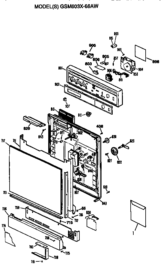 Front/control panel