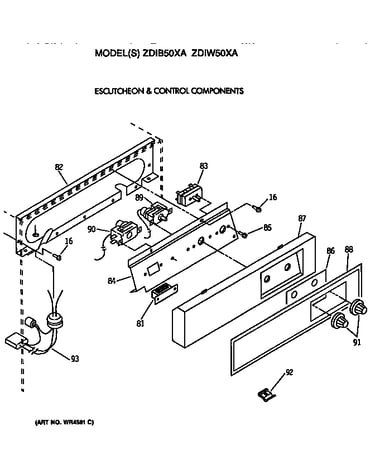 Escutcheon and control components