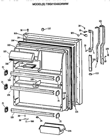 Refrigerator door
