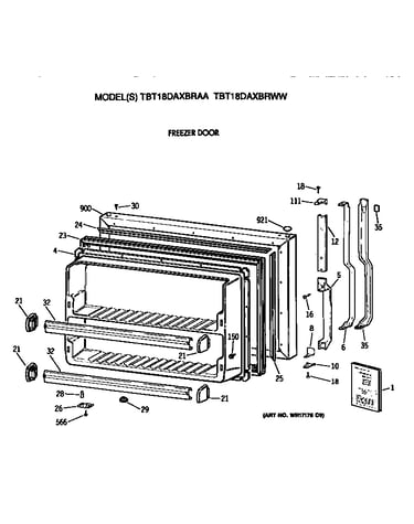 Freezer door